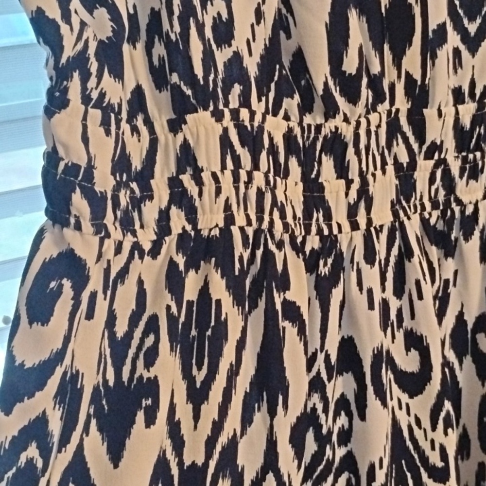 Be by Chetta Sea Breeze V Neck Navy & White Patterned Midi Dress, Size: 2X, NWT - Picture 4 of 13